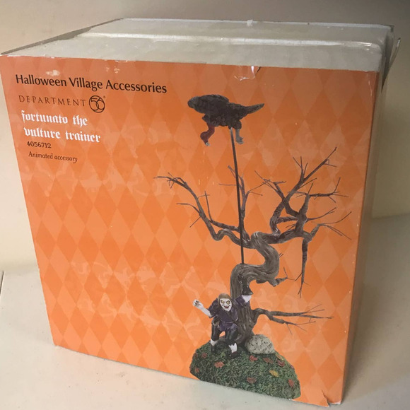 Department 56 Fortunato The Vulture Trainer Village Halloween Accessories - Picture 7 of 7